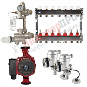 Комплект водяного теплого пола на 7вых. до 105м2 (Rommer RMS-1200)*