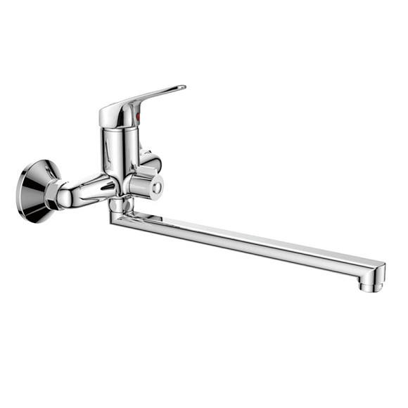 Смеситель для ванны, длинный излив, VALFEX Centauri Сhrome (латунь)