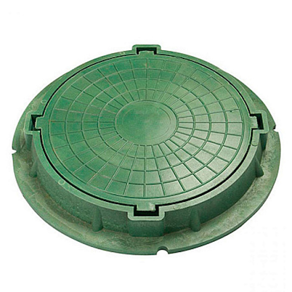 Люк полимерный, 15 кН, зеленый