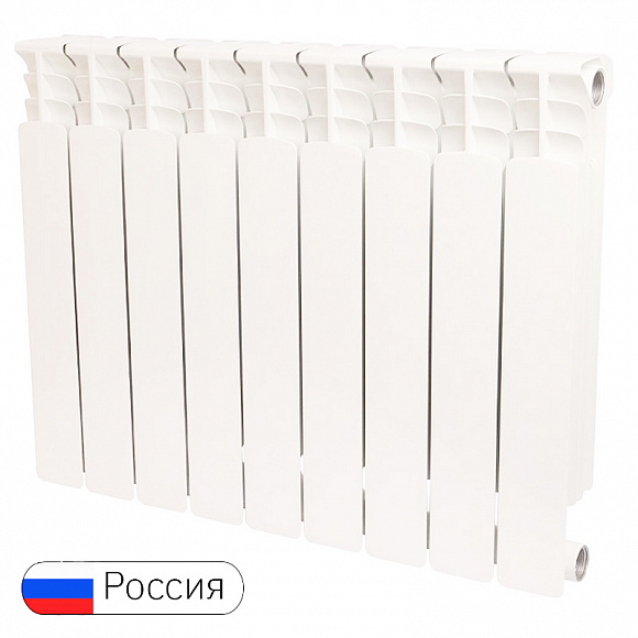 Биметаллический радиатор STOUT SPACE 500/90, 9 секций Биметаллический радиатор STOUT SPACE 500/90, 9 секций