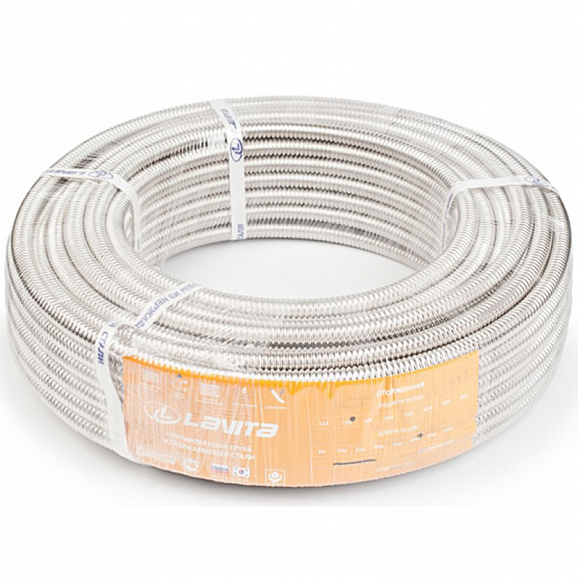 Lavita Нержавеющая гофрированная труба 25 мм, бухта 30 метров (отож.)