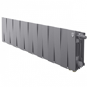Биметаллический радиатор Royal Thermo Pianoforte SILVER SATIN 200, 16 секций (нижнее подключение)