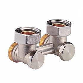 Giacomini Узел нижнего подключения радиатора, угловой 3/4х3/4"