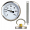 Термометр TIM Dn 63 мм, гильза 50 мм 1/2", 0...120°С (с накладной пружиной)