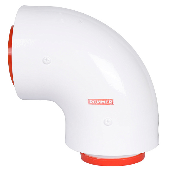 ROMMER Адаптер для котла угловой 90° D60/100 (Baxi (кроме ECO Nova/Classic),Mizudo, Haier, Arderia)
