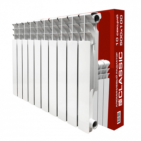Алюминиевый радиатор STI THERMO 500/100, 10 секций Алюминиевый радиатор STI THERMO 500/100, 10 секций