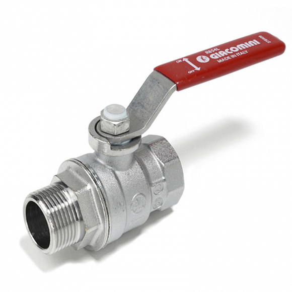 Giacomini R854L Кран шаровой полнопроходной, ВР/НР, ручка рычаг 1"