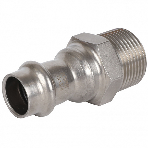 ROMMER Пресс муфта из нерж. стали 15х3/4 НР