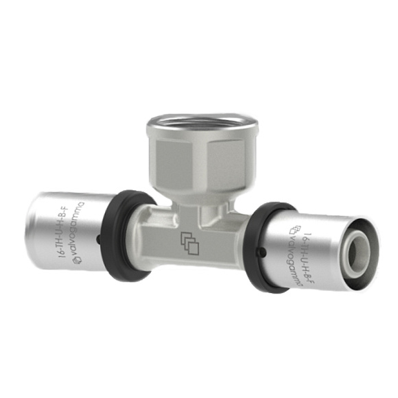 ПРЕСС Тройник 20х1/2"х20 ВР Valvogamma