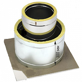 Проход перекрытия универсальный утепленный ППУ-У 590х590 D180-210 (круг)