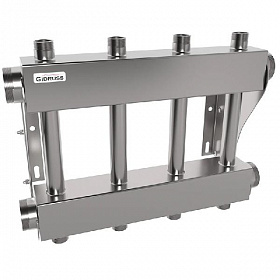 GIDRUSS Распределительный коллектор MKSS-250-4DU (250 кВт, вх. 2",  2+2 вых. 1")