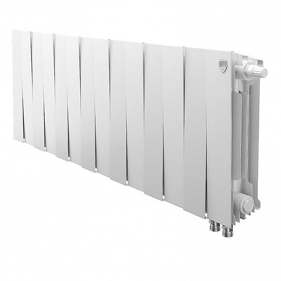 Биметаллический радиатор Royal Thermo Pianoforte BIANCO TRAFFICO 300, 14 секций (нижнее подключение)