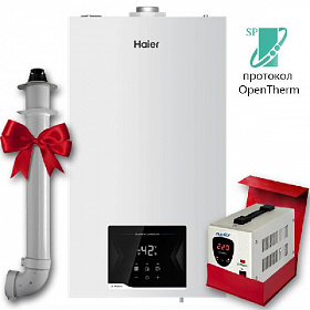 Настенный газовый котел Haier NeoSlim 2.18 Ti (18 кВт, двухконтурный) с шиной OpenTherm