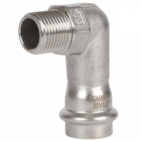 ROMMER Пресс угольник из нерж. стали 22х1/2 НР