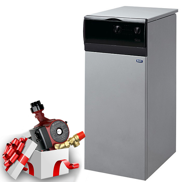Напольный газовый котел Baxi Slim 1.400 iN *Необходимо дымовой колпак KHW71406881
