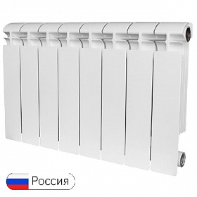 Биметаллический радиатор STOUT ALPHA BM 350/80, 8 секций