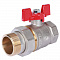 ROMMER Шаровой кран с американкой 1 1/4" ВН/НР, ручка бабочка