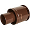 STOUT Оголовок вертикальный с ветрозащитой D80 (п) КОРИЧНЕВЫЙ узкий