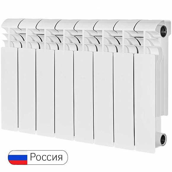 Биметаллический радиатор STOUT VEGA BM 350/100, 8 секций