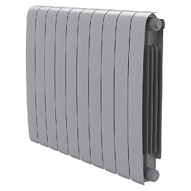 Биметаллический радиатор Royal Thermo Eclipse серебристый 500, 10 секций