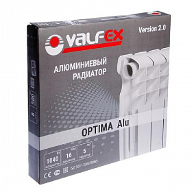 Алюминиевый радиатор VALFEX OPTIMA 500/80, 8 секций