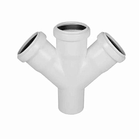 Контур Уют Крестовина одноплоскостная  бесшумная Ду 110х110х110 45 гр.