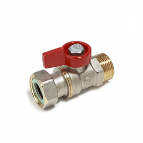 Giacomini R254P-1 Кран шаровой с накидной гайкой, бабочка 3/4x3/4 (ВР-НР)