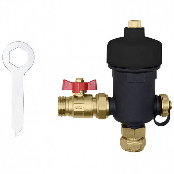 ROMMER Магнитный сепаратор шлама для настенных котлов 3/4"x3/4"