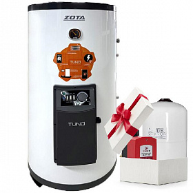 Бойлер косвенного нагрева ZOTA TUNA 150 литров, нерж. сталь, (ТЭН 5 кВт)