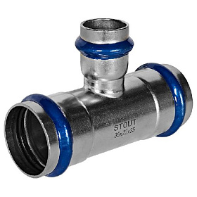 STOUT Пресс тройник из нерж. стали  35х22х35