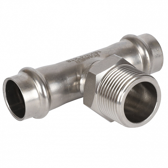 ROMMER Пресс тройник из нерж. стали 28х1 НР