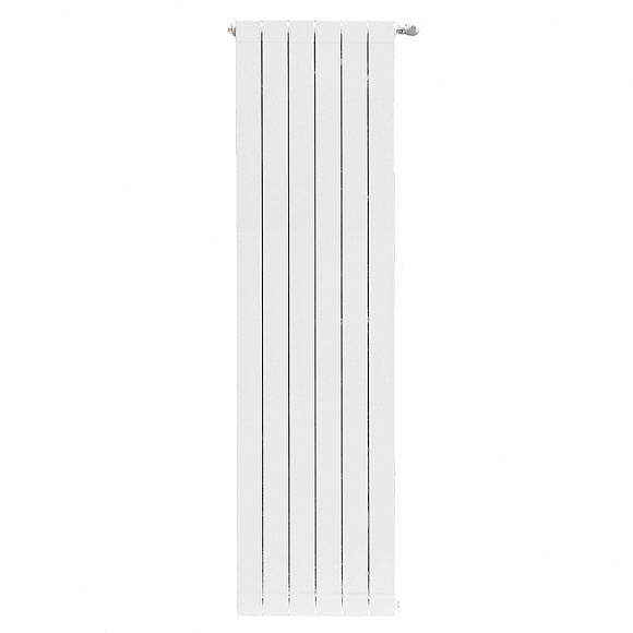 Радиатор алюминиевый STOUT Oscar 2000, 6 секций (белый), боковое подключение
