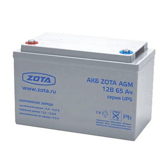 ZOTA Аккумуляторная батарея AGM 65-12