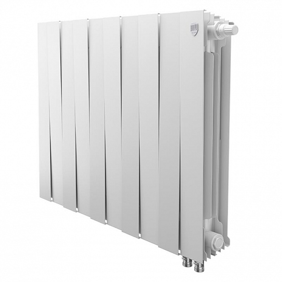 Биметаллический радиатор Royal Thermo Pianoforte BIANCO TRAFFICO 500, 10 секций (нижнее подключение)