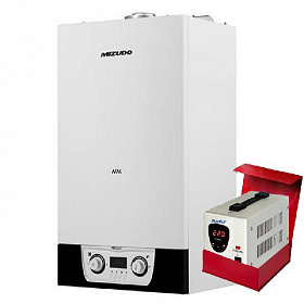 Котел газовый настенный Mizudo M40 TH, одноконтурный с закрытой камерой (с шиной Open Therm)