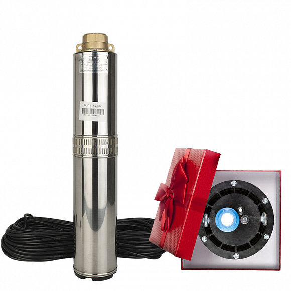 Водолей Насос скважинный БЦПЭ 0.32-63 У (1000 Вт, 50 л/м. напор 90м.) Россия
