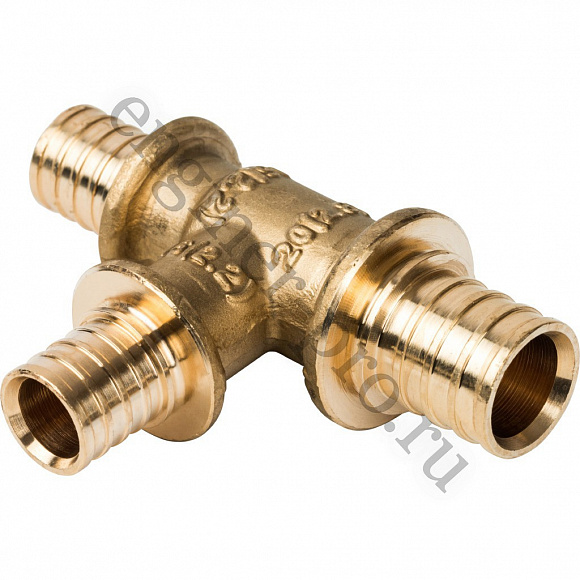 STOUT Тройник переходной 20x16x16 для труб из сшитого полиэтилена аксиальный STOUT Тройник переходной 20x16x16 для труб из сшитого полиэтилена аксиальный