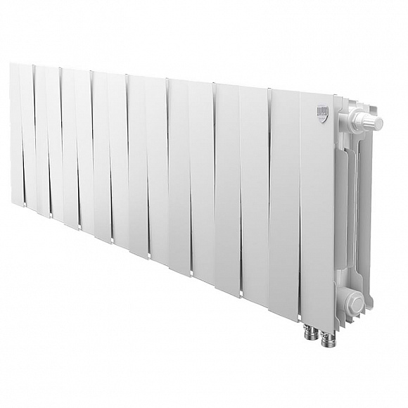 Биметаллический радиатор Royal Thermo Pianoforte BIANCO TRAFFICO 300, 16 секций (нижнее подключение)