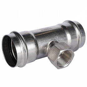 ROMMER Пресс тройник из нерж. стали 54х1 ВР