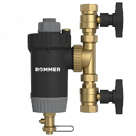 ROMMER Магнитный сепаратор шлама с щетками поворотный 1"
