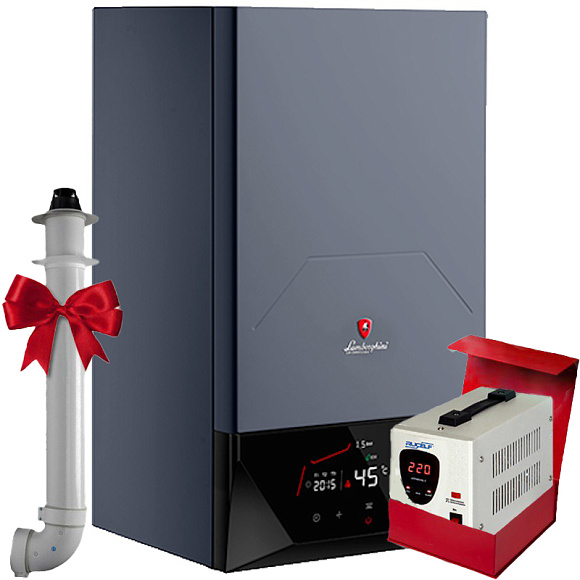 Настенный газовый котел Lamborghini TORERO F 32 кВт, (двухконтурный, закрытая)