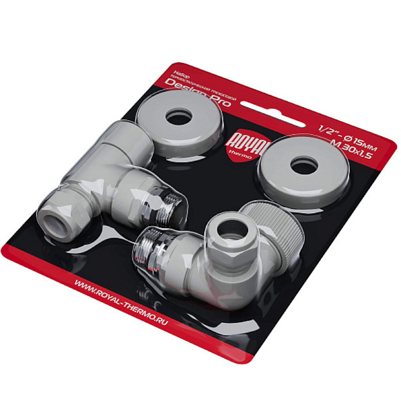 Royal Thermo Design Pro Комплект термостатических клапанов 1/2" трехосевой (белый)