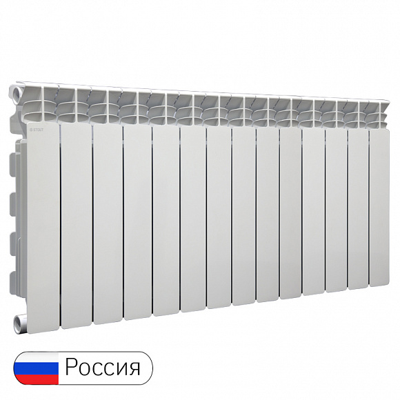 Алюминиевый радиатор STOUT GAMMA 500/100, 14 секций*