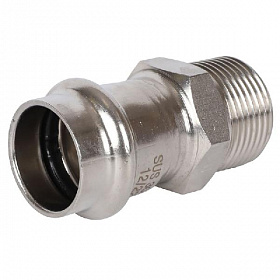 ROMMER Пресс муфта из нерж. стали 22х3/4 НР