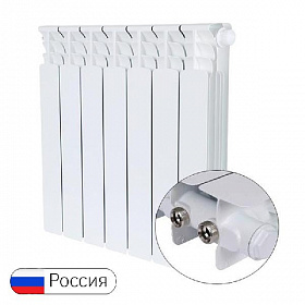 Биметаллический радиатор STOUT SPACE 500, 7 секций (нижнее правое подключение)