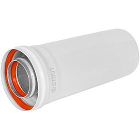 STOUT Труба коаксиальная D60/100, 250 мм 