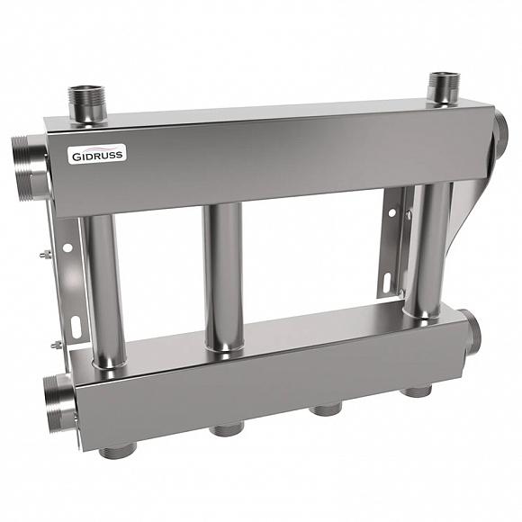 GIDRUSS Распределительный коллектор MKSS-250-2x32 (250 кВт, вх. 2", вых. 1 1/4")