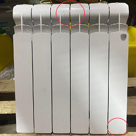Биметаллический радиатор Royal Thermo Indigo 500/100, 6 секций (Уценка, нет упаковки, сколы)