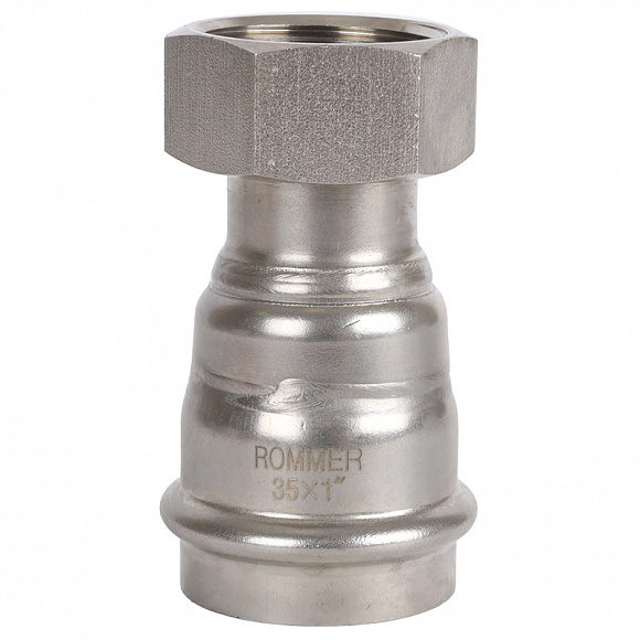 ROMMER Пресс муфта с накидной гайкой из нерж. стали 35х1