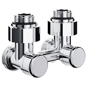 Royal Thermo Design Узел для нижнего подкл. угловой для двухтруб. системы 3/4" (хром)